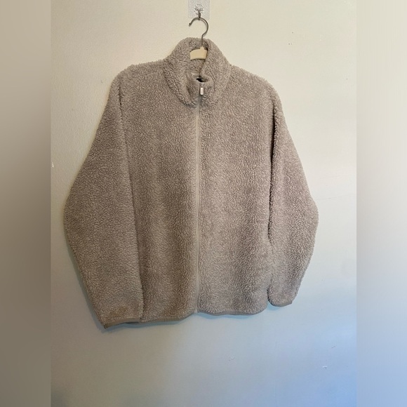 Victoria’s Secret Jacket Pink Gorpcore Cozycore Sherpa Zip-Up Deep Pile Teddy M - Picture 2 of 11